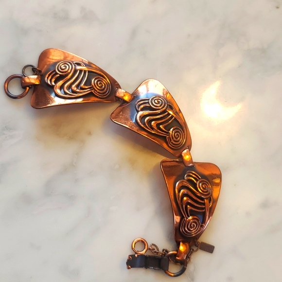 Vintage Genuine Copper Bracelet - Picture 2 of 5